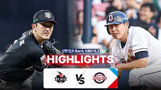 두산 vs KT 경기 하이라이트 이미지