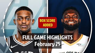 뉴올리언즈 펠리컨스 vs 샌안토니오 스퍼스 경기 하이라이트 이미지