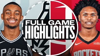 휴스턴 로키츠 vs 샌안토니오 스퍼스 경기 하이라이트 이미지