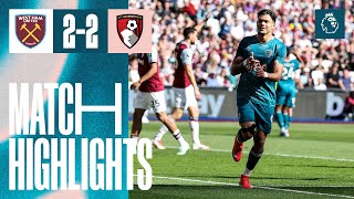 웨스트햄 유나이티드 vs AFC 본머스 경기 하이라이트 이미지