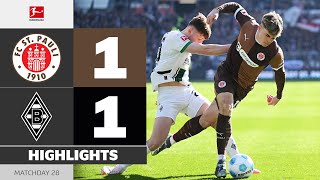 FC 장크트파울리 vs 보루시아 묀헨글라트바흐 경기 하이라이트 이미지