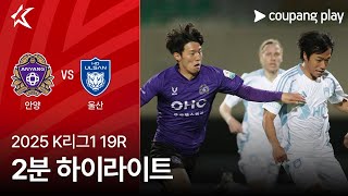 FC 안양 vs 울산 HD FC 경기 하이라이트 이미지