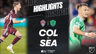 콜로라도 라피즈 vs 시애틀 사운더스 FC 경기 하이라이트 이미지