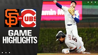 시카고컵스 vs 샌프란시스코 경기 하이라이트 이미지