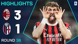 AC 밀란 vs 볼로냐 FC 1909 경기 하이라이트 이미지