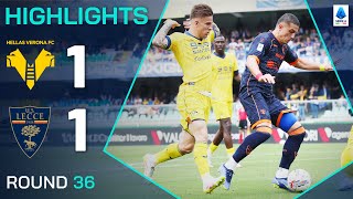 엘라스 베로나 FC vs US 레체 경기 하이라이트 이미지